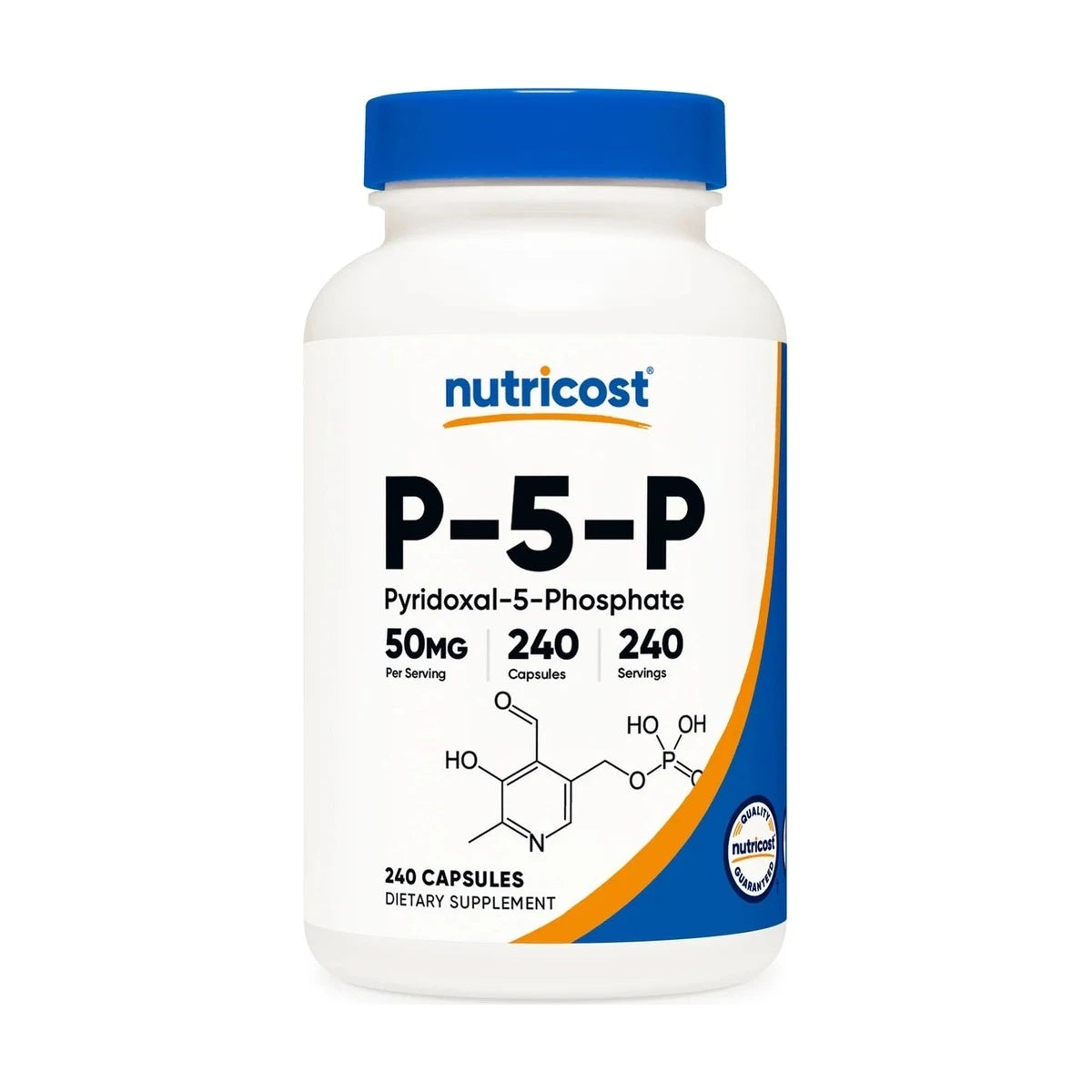 Nutricost P5P Vitamin B6 Capsules Bioavailable Pyridoxal - 5 - Phosphate - Right Dose supplements