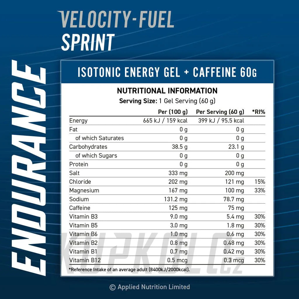 Applied Nutrition Endurance Energy Isotonic gel SPRINT by APPLIED NUTRITION