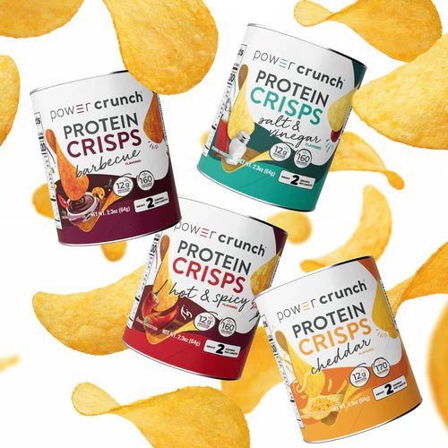 Power Crunch Protein Crisps Barbecue Smoked Flavor High Protein Snack 12g Per Serving 160 Calories For Fitness Fans by POWER CRUNCH