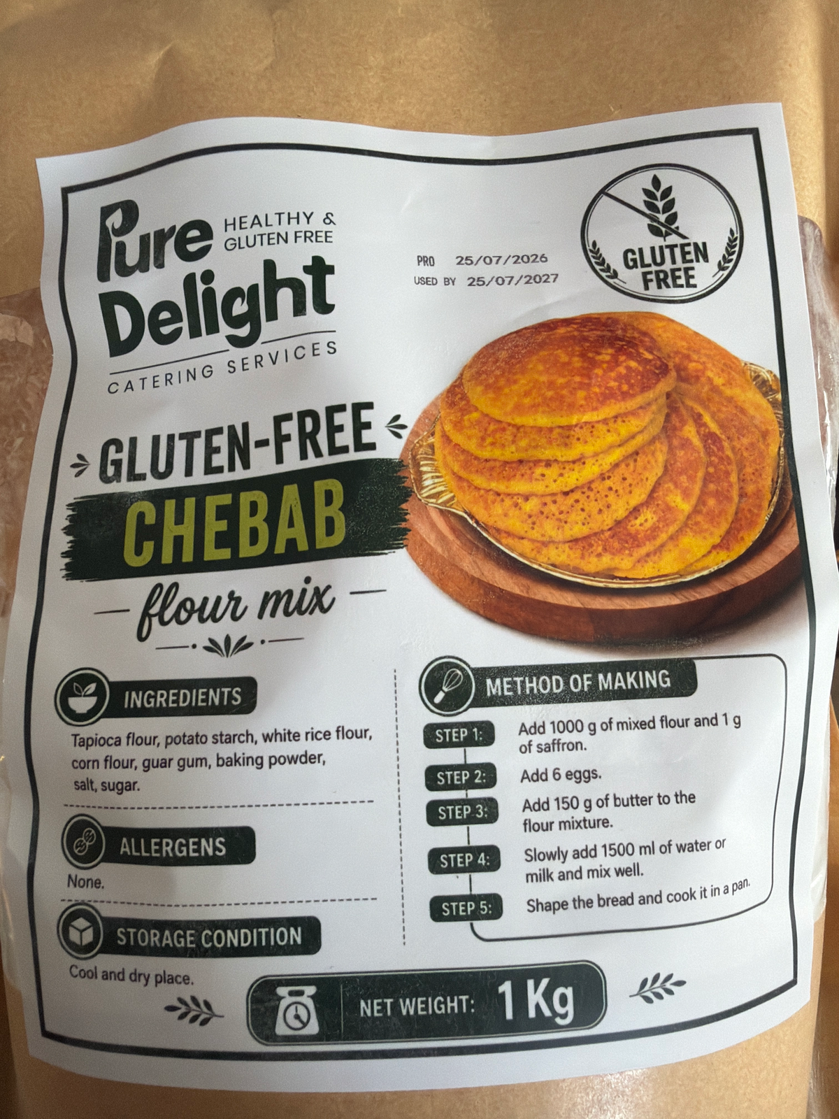 Pure Delight Gluten Free Chebab Mix 1kg