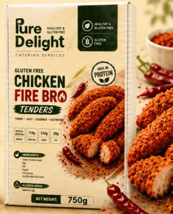 Pure Delight Gluten Free Chicken Tenders 750g – Fire