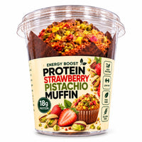 Pure Delight Protein Strawberry Pistachio Muffin 18g protein gluten free