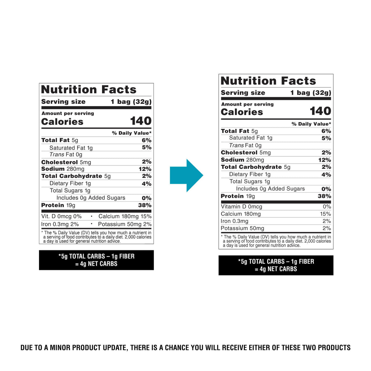Quest Protein Chips Hot & Spicy - Nutrition Facts القيم الغذائية