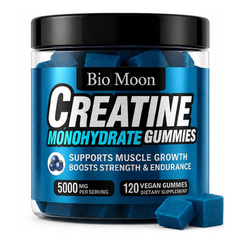 Bio Moon Creatine With Amino Gummies 5000Mg 120 Gummies Blueberry