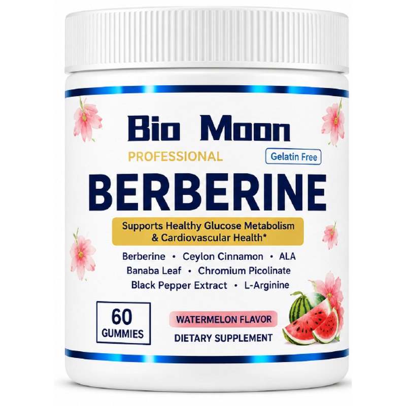 Bio Moon Berberine Gummies 60 Gummies Watermelon