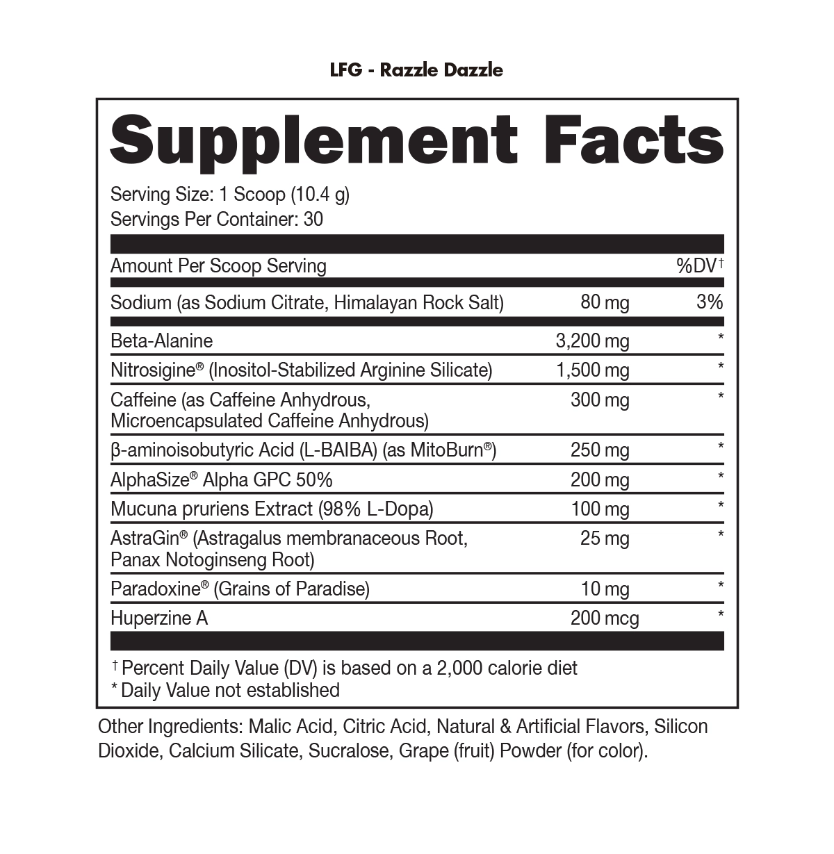 Bucked Up, LFG Burn, Pre-Workout, ,30serving by BUCKED UP