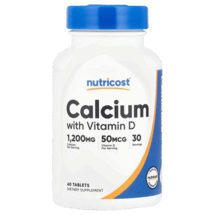 Nutricost Calcium with Vitamin D, 60 Tablets